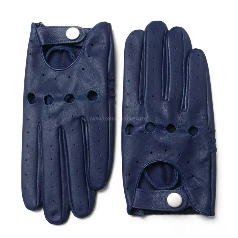 dark-blue-men's-outdoor-100-leather-gloves-male-goatskin-perforated-air-holes-retro-luvas-guantes-de-motociclista-ultra-thin