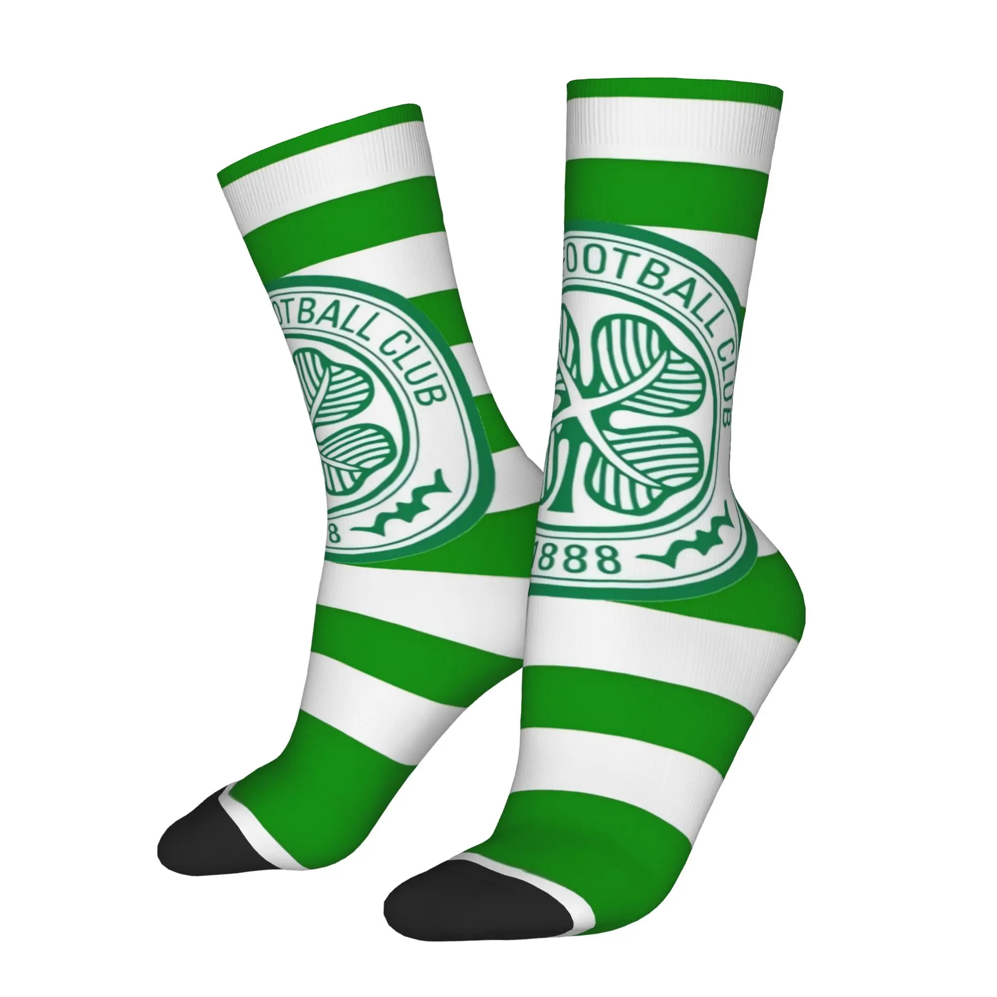 Happy Funny Celtic Retro Harajuku Celtic Hip Hop Novelty Seamless Crew Sock Match Day Essentials
