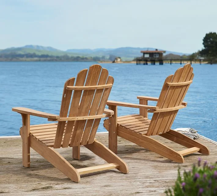 # Outdoor Durable Weathered Solid Teak Wood Sofa Chair