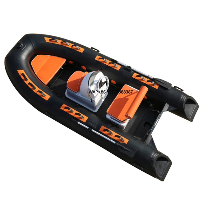 

Factory High Quality 5 Person Hypalon/Orca/PVC RIB 390 Inflatable River Rafting Boat