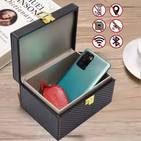 Anti-theft Car Key Blocker Box RFID Signal Protector Shielding Box Bank Card Phone Radiation-proof Safety Auto Storage Container