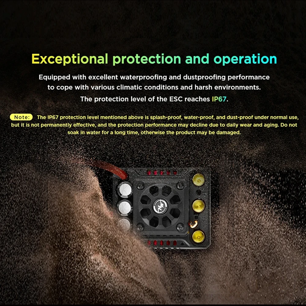 HOBBYWING QuicRun WP 8BL150 G2 contrôleur de vitesse ESC sans capteur étanche 3-6S pour camion monstre à échelle 1/8ème