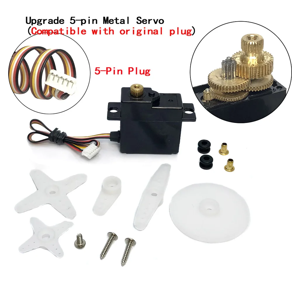 Upgrade Parts Metal Gear Digital Core Servo WLtoys 144001 124019 124018 RC Car for 1/12 1/14 RC Off-road Car