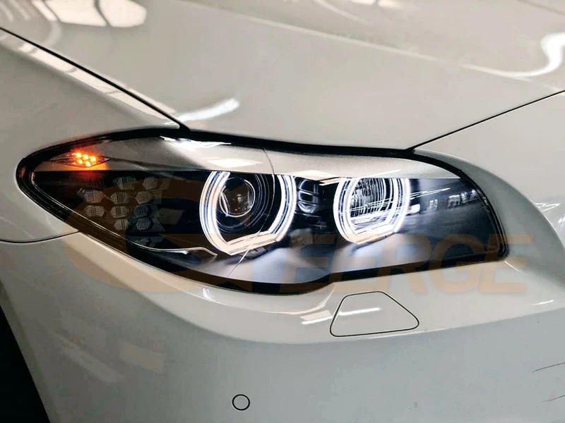 For BMW 5 Series F10 F11 F18 520i 523i 528i 530i 535i M5 Excellent Day Light Turn Signal DTM M4 Style LED Angel Eyes Halo Rings