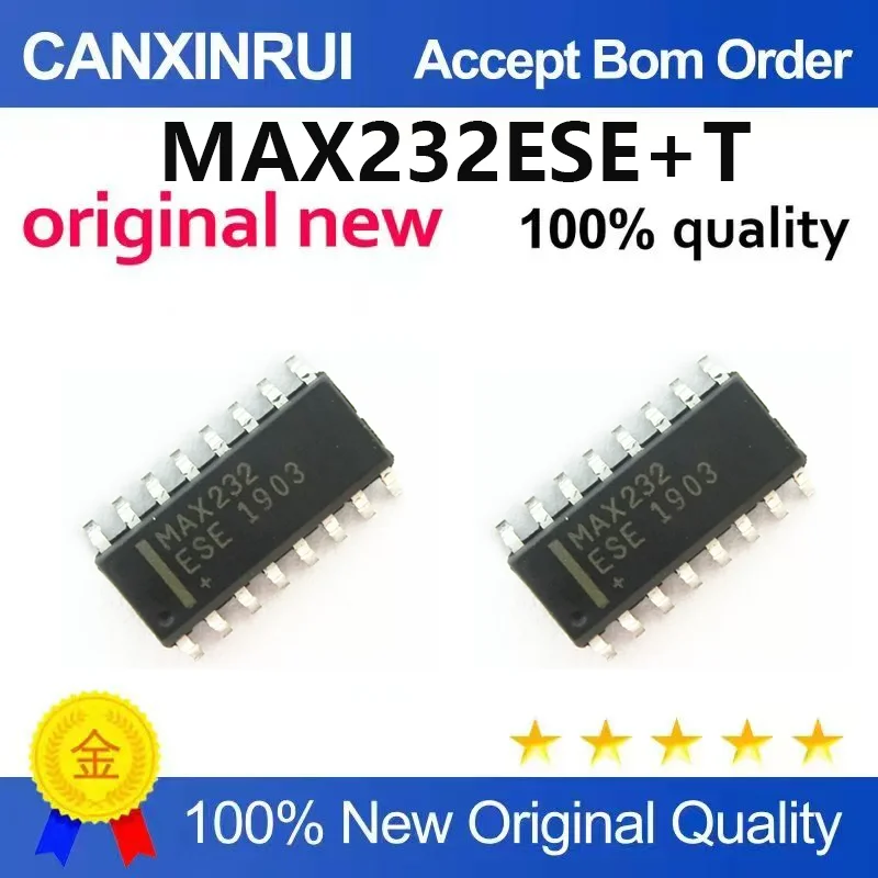 （5pcs-10pcs）New original patch MAX232AESE+T SOIC-16 RS232 line driver/receiver chip