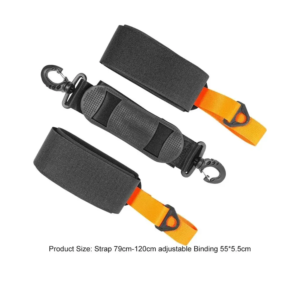 Handle Straps Snowboard Nylon with Ant-Slip Pad Snowboard Straps Skiing Pole Carrier Protect Pole Tie Outdoor Sports Accessories