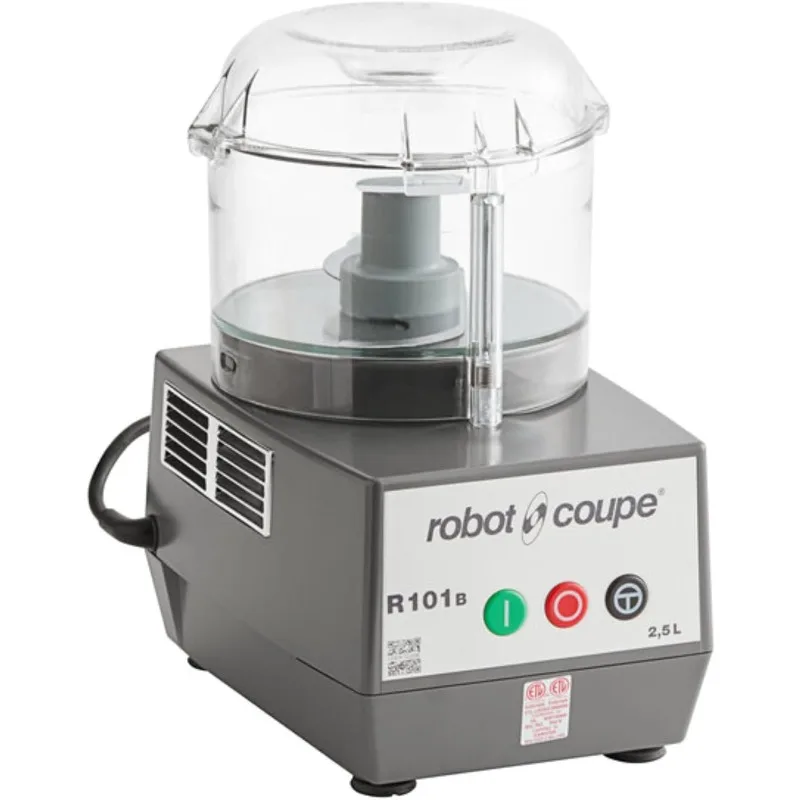 

Robot Coupe R101B CLR Combination Food Processor, 2.5 Quart Clear Batch Bowl, Polycarbonate, Clear, 120v