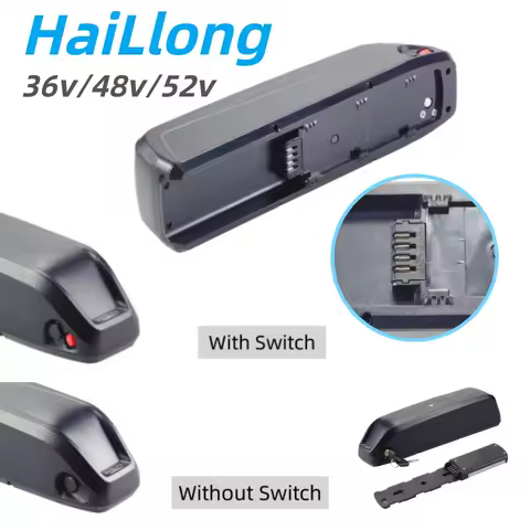 HL Hailong 1 Electric Bike Down Tube Battery 36V 7.8ah 10ah 10.4ah 13ah 15ah 17.5ah 20ah 48V 10.4ah 12.8ah 14ah 15ah 52V 14ah