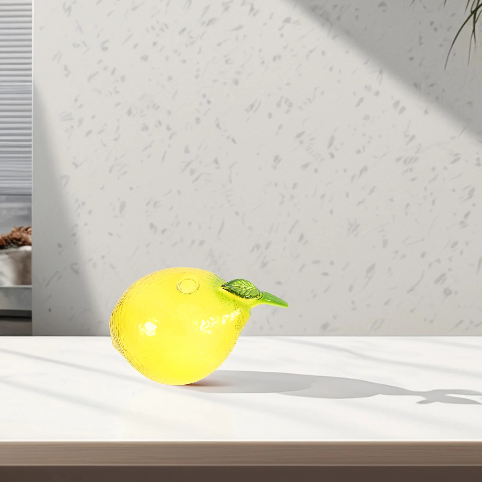 

Glass Lemon Vase Creative Fruit Design Flower Bouquet Vase Unique Home Table Decor Small Decorative Centerpiece