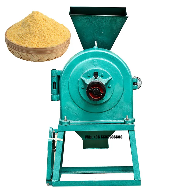 Electric Corn Flour Mill Machine Stone Disc Pulverizer Grinder Chili Spice Powder Making Machinery Grain Grinding Machine