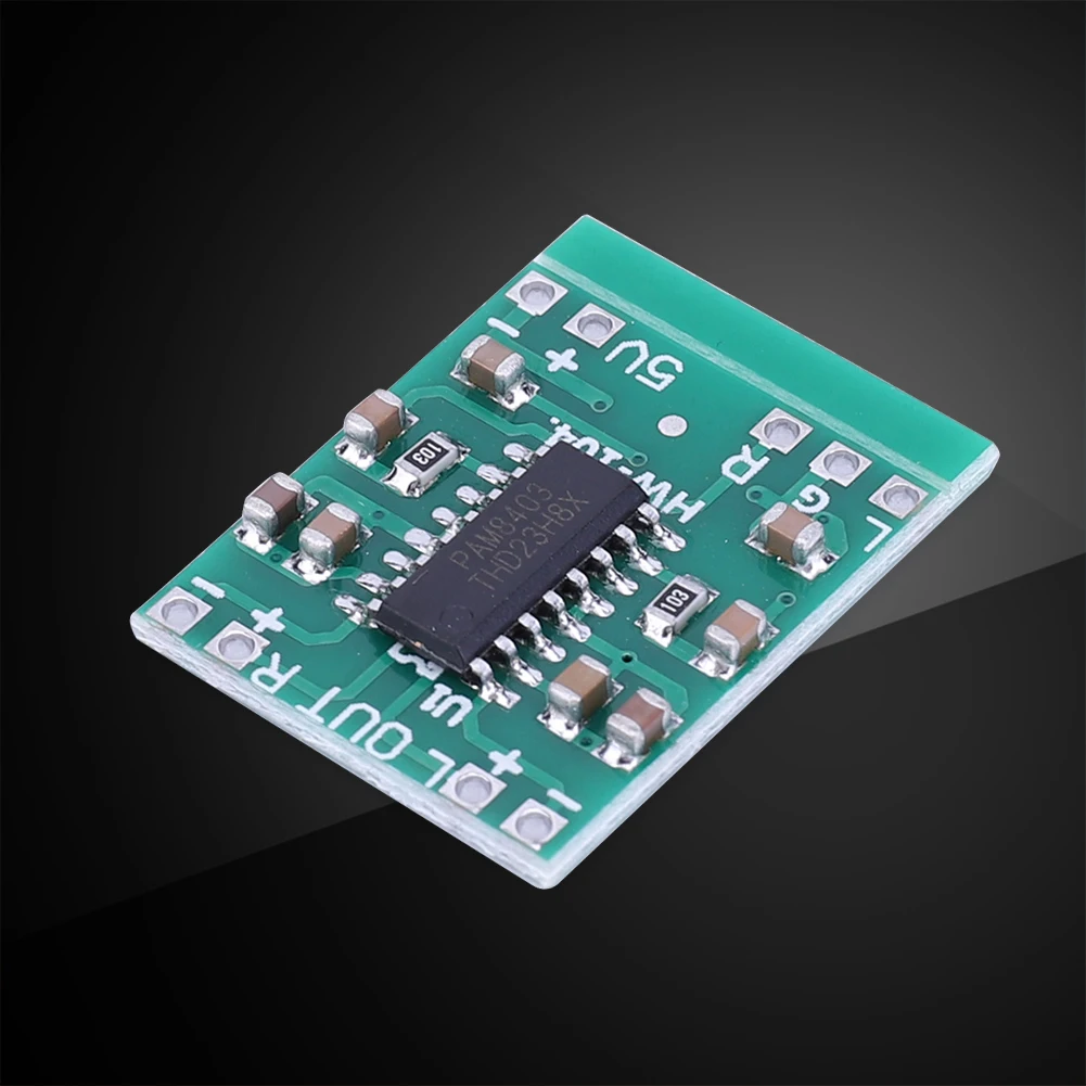 PAM8403 وحدة 2 قناة مضخم الصوت وحدة فئة D سوبر مضخم رقمي صغير مجلس DC2.5-5.5V امدادات الطاقة