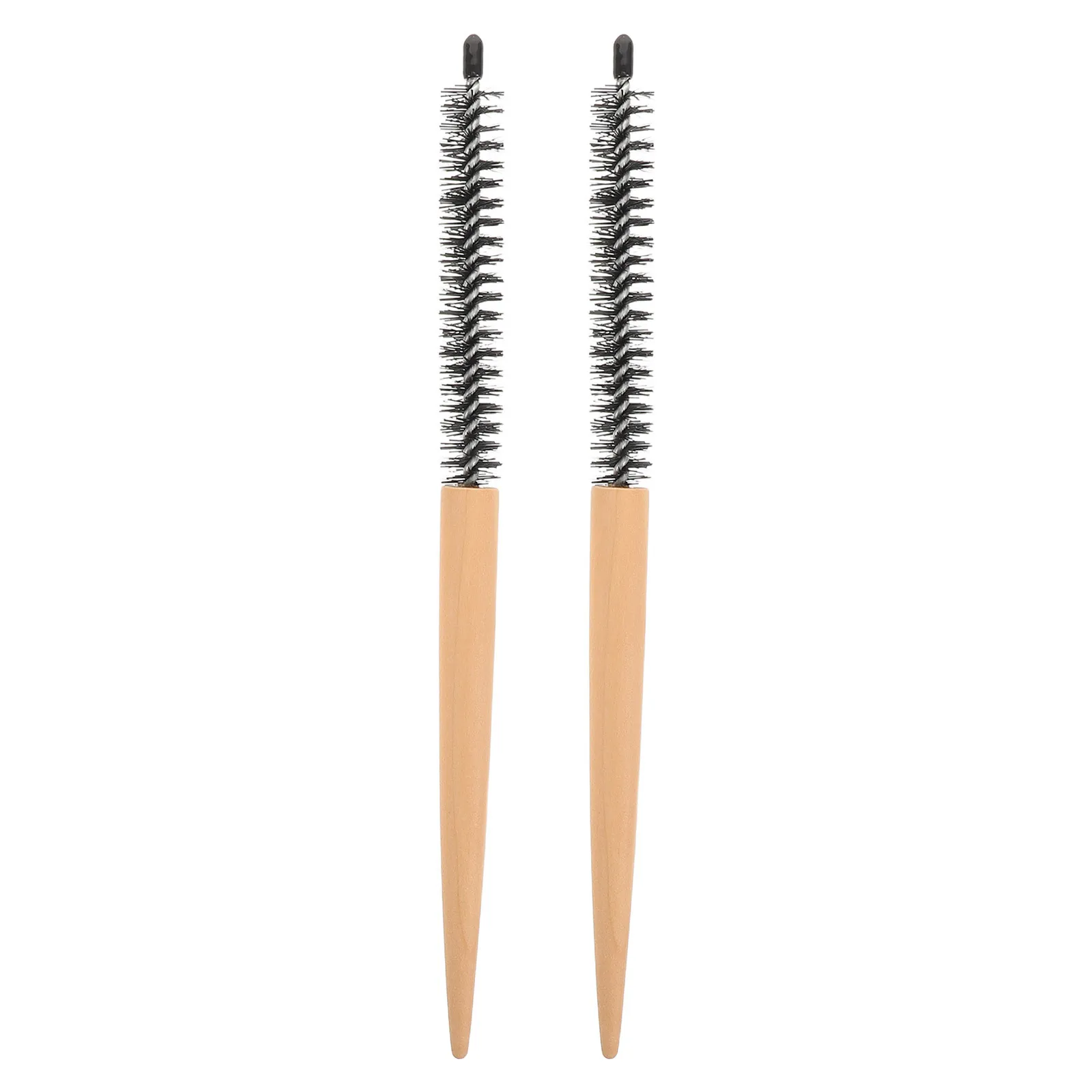 

2pcs Fine Tooth Rat Tail Ultrafine Bristle Volumizing Brush Compact Backcombing Tool For Bangs Curls Root Lifting Small Hair