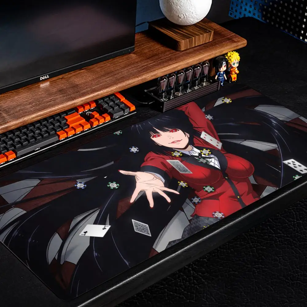 Kakegurui Yumeko Jabami Mouse Pad 500X1000 mm Large Gaming Mousepad Gamer XL Rubber Otaku Keyboard Pad Laptop Desk Mat