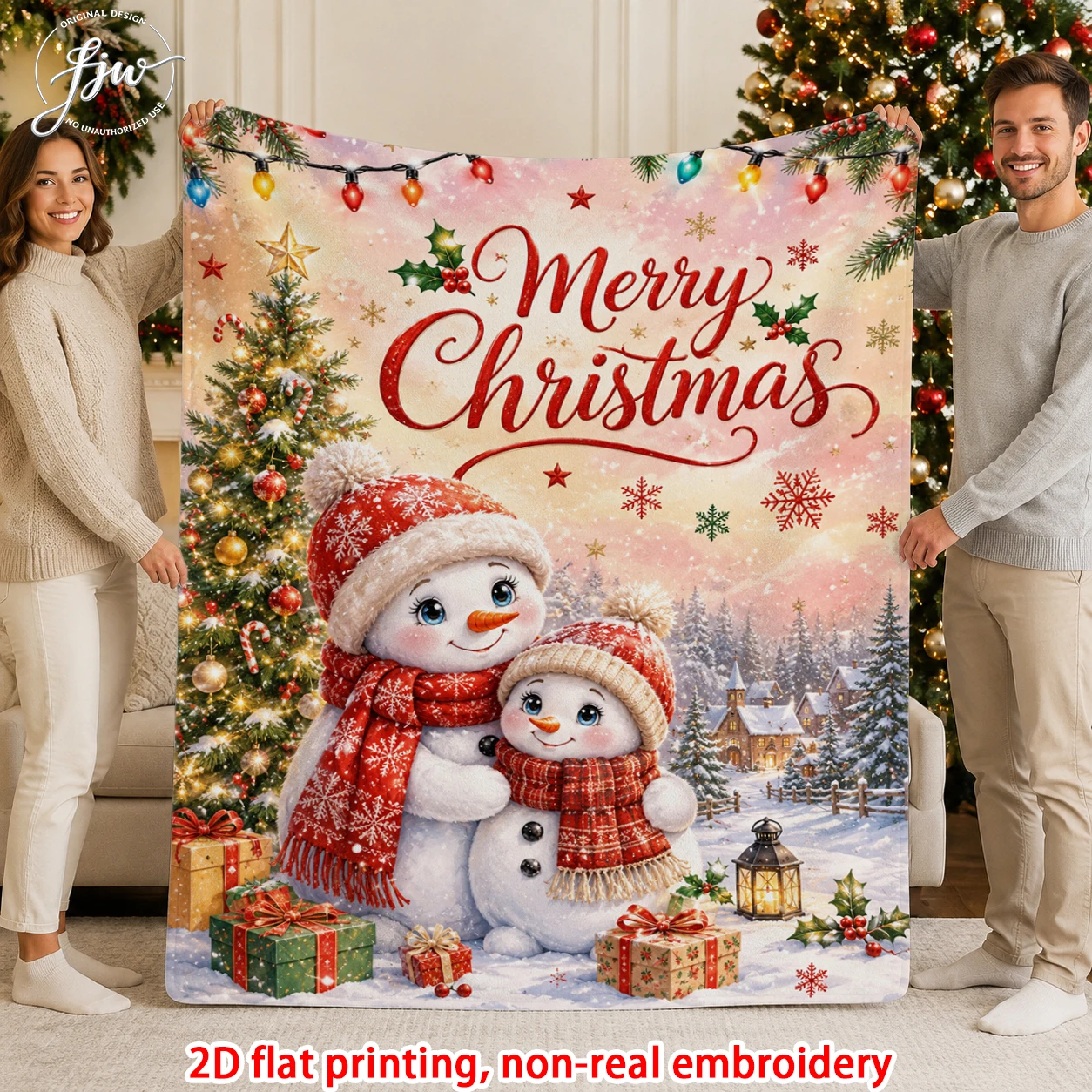 1pcs Merry Christmas Snowman Reindeer Gnome Holiday Throw Blanket Soft Warm Winter Seasonal Decor Blanket For Home Couch Bed