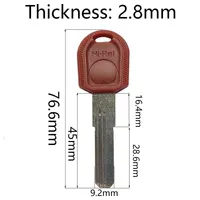 5-100 Pcs 3 Groove LM Hi-Rel Copper Master Key Blank Home House Bedroom for Door Lock Padlock Uncut Locksmith Tool