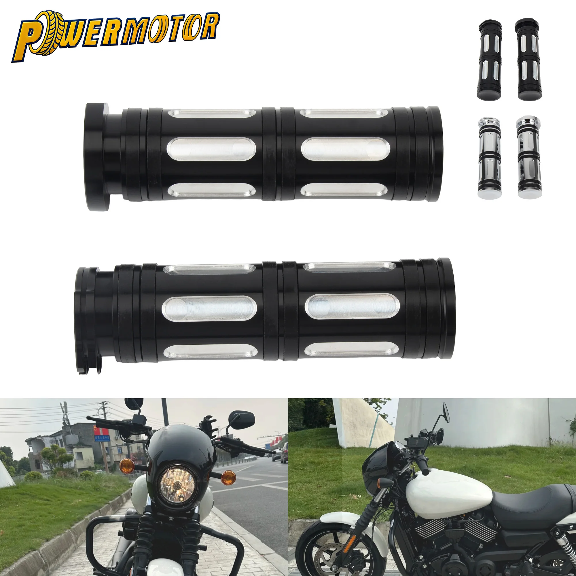 

25mm 1" Handle Grips For Harley Motorcycle Handlebars CNC Hand Grip Sportster 883 1200 XL Dyna Softail 1996-2015 Aluminium Parts