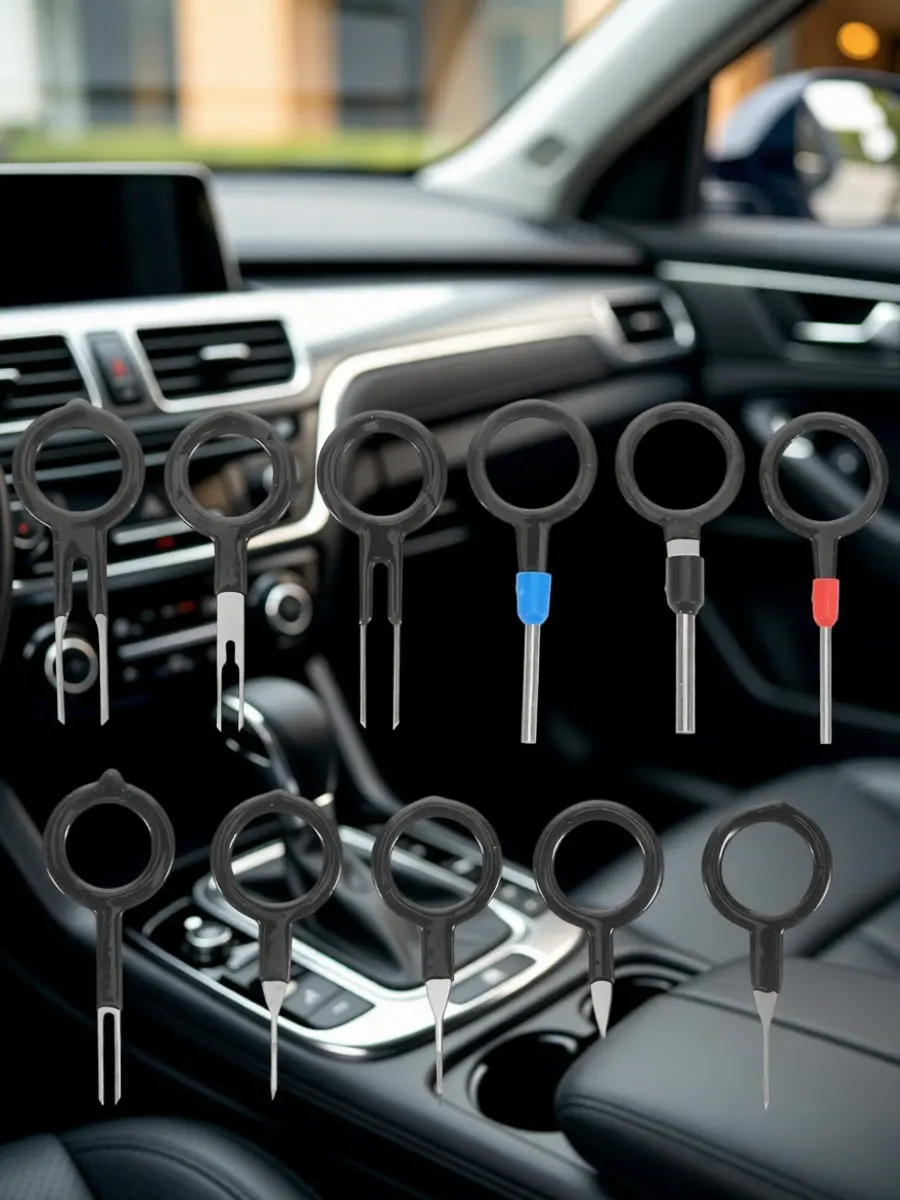 11Pcs Automotive Terminal Extractor Pin Removal Tool Set Electrical Connector Repair Disassembly Kit for Car Wire Harness