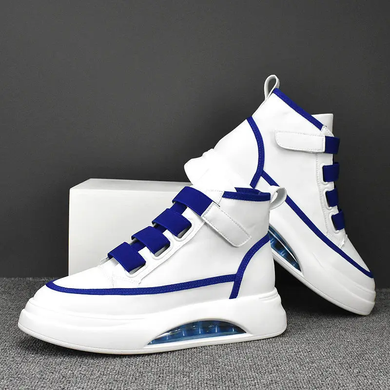 High Top Men Shoes Chunky Sneakers Outdoor Casual Flat Small White Shoes Fashion Air Cushion Sport Board Footwear Male Trainers