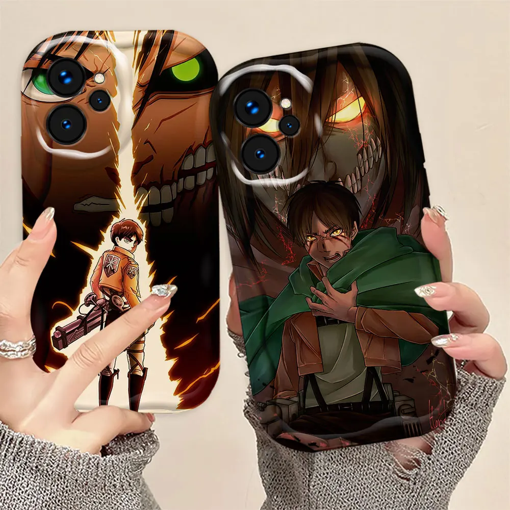 Eren Yeager AAttack on Titan Phone Case For OPPO REALME C67 C65 C63 C55 C53 C35 C33 C31 C30 C25 C21 Y C20 C20A C15 13 S PRO PLUS