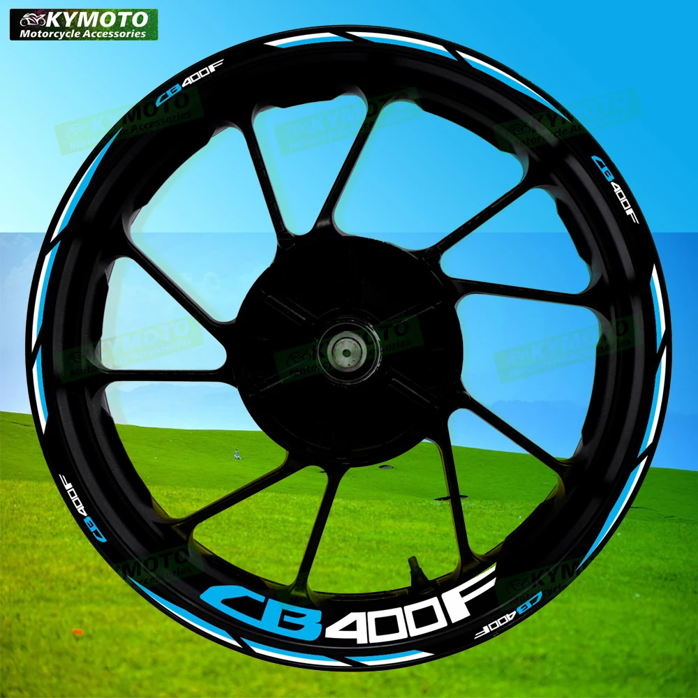 

For Honda CB400F CB 400F reflective motorcycle wheel 17 inch sticker racing fairing wheel decal rim stripe tape decoration