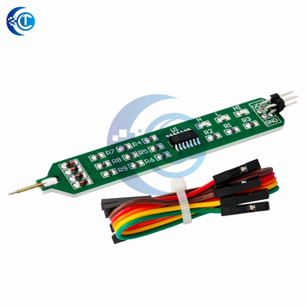 Dual-Voltage (5V/3.3V) Logic Tester Pen – Pulser Analyzer Detecting Probe with Line (Quick-Learning Board)