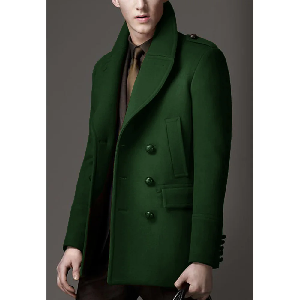 Men\'s Woolen Coat New in Suits & Blazers Elegant Suit Man Full Jackets Wedding Clothing High Quality Luxury Slim Single Breasted