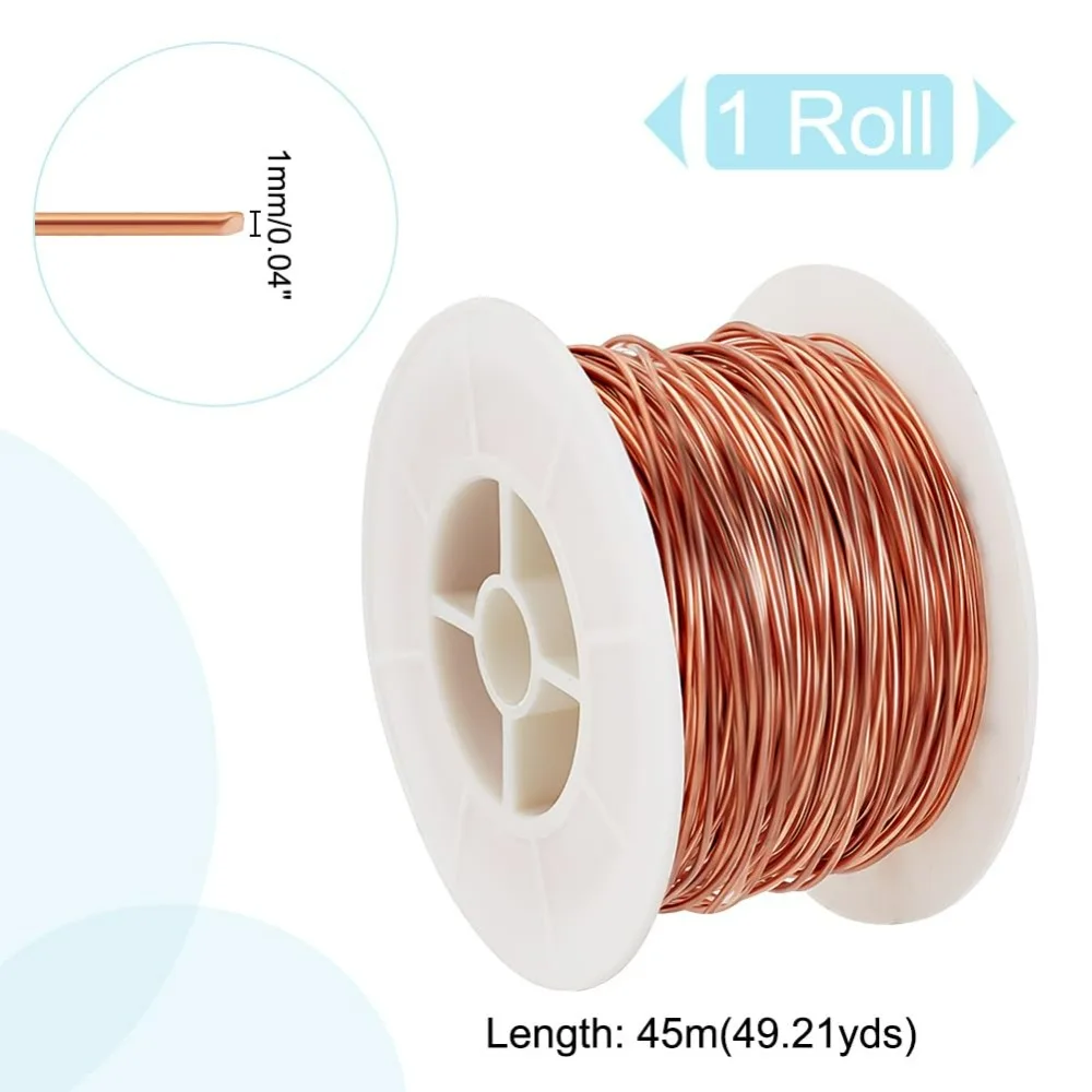 147 Feet 18 Gauge Copper Wire for Jewelry Making and Crafts 99.9% Pure Copper Jewelry Wire Solid Bare