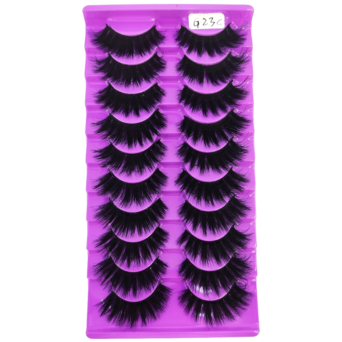 Nouveau 10 paires 3D Faux cils de vison moelleux doux complet épais vaporeux naturel longs Faux cils cils bouclés cils en gros
