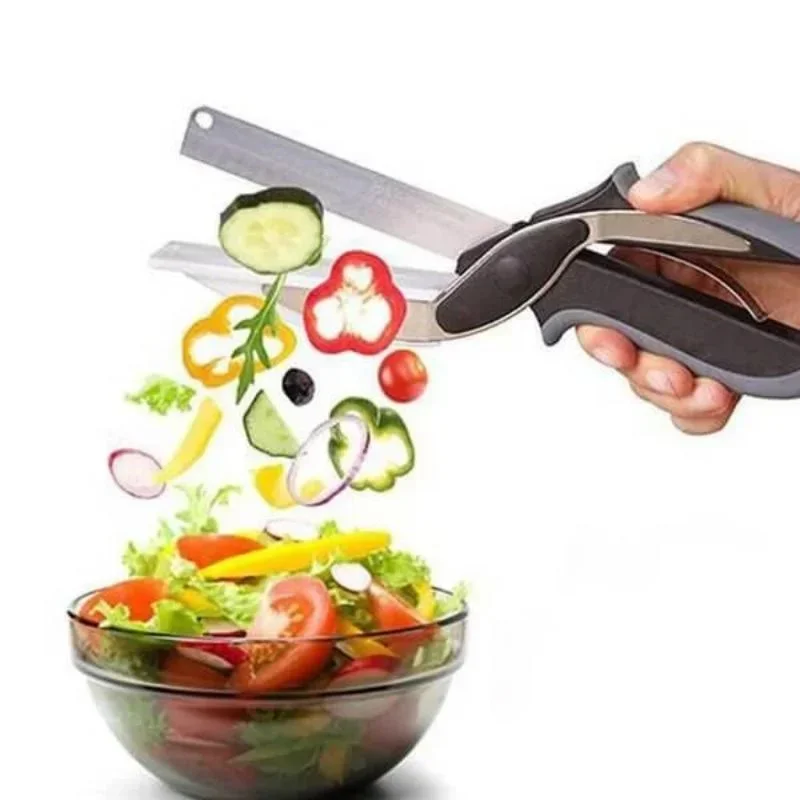 

Vegetable Scissors 2 in 1 Smart Scissors Multifunctional Kitchen Scissors Detachable Stainless Steel Outdoor Portable Scissors