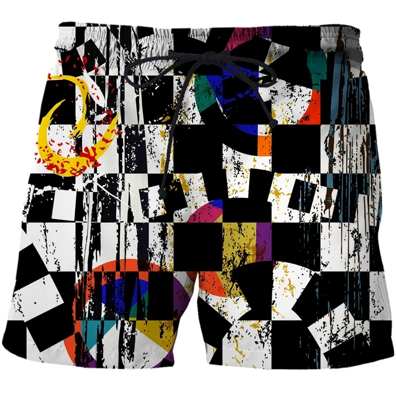 New Summer 3D Print Abstract Beach Causal Clothing Fashion Men Women Shorts Plus Size S-7XLStreetwear Kids Pants Cargo  Tiki