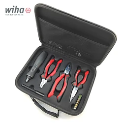 WIHA 15 Pieces Multi-function Pliers Set with Electric Screwdriver Needle Nose Pliers Wire Cutters Diagonal Pliers NO.90001C