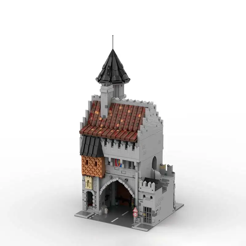 Hot Selling MOC Building Blocks Architecture Model Medieval Castle Door Assembly Kits Museum Displays Bricks Toys Kids Souvenirs