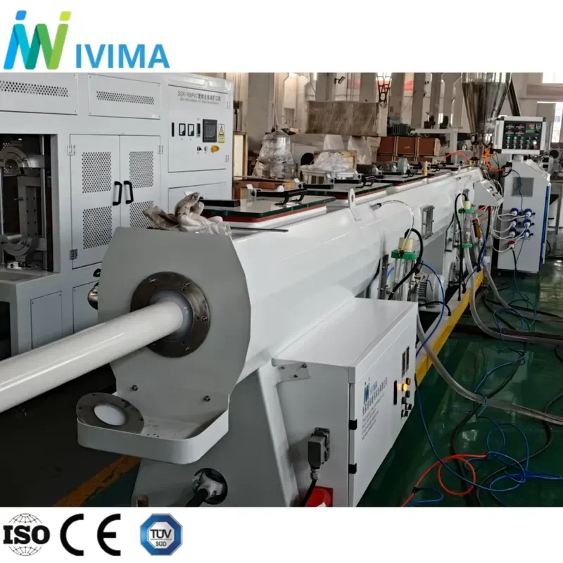 SJSZ 65/132 Double Screw Extruder for PVC Conduit Pipe High Efficiency Plastic Extrusion Machine Line
