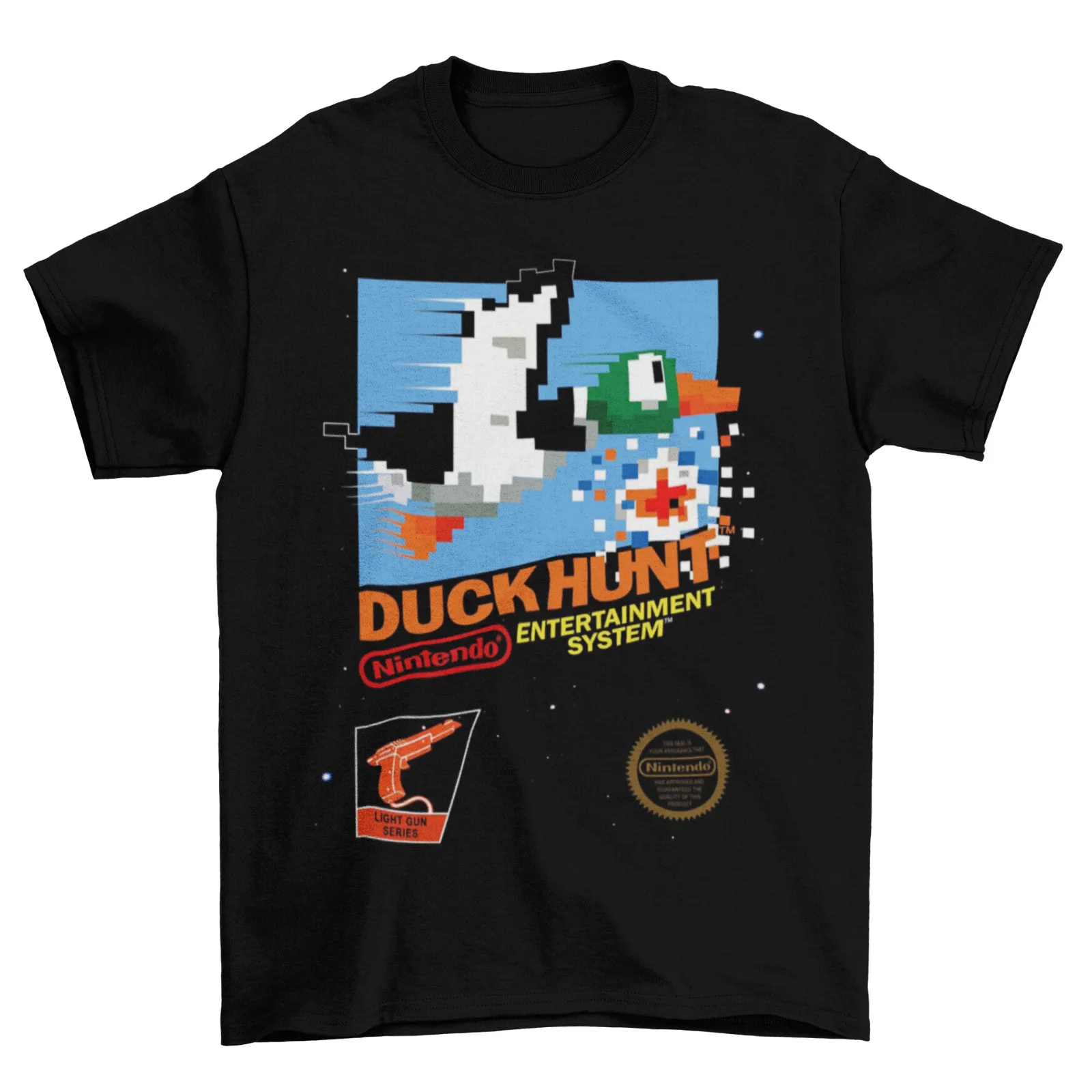 Duck Hunt NES Cover Camiseta Unisex Algodón Adulto Divertido Videojuego Perro Zapper Nuevo
