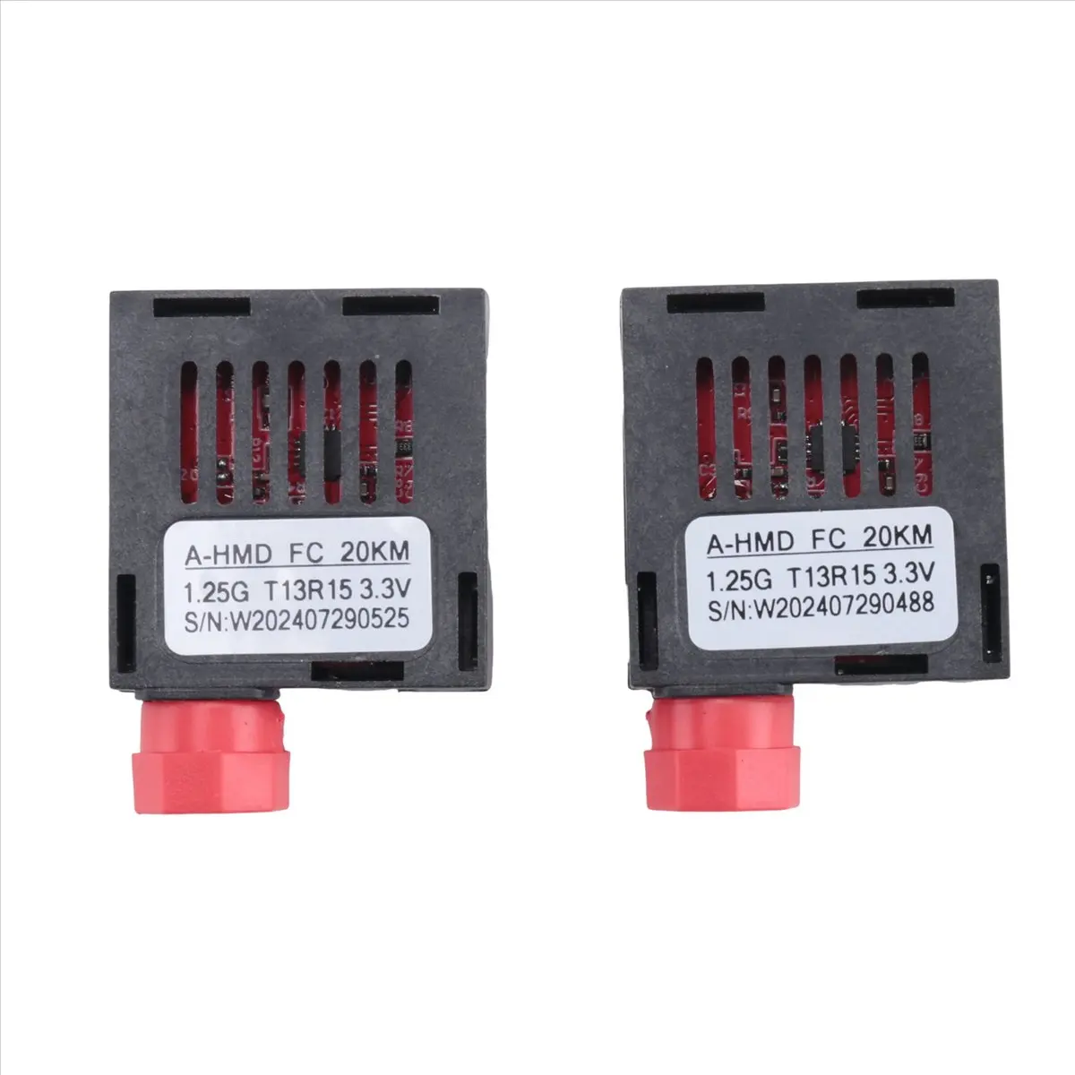 [wild cheers] 4x 1.25G Single Fiber BIDI 1x9 Optical Transceiver 20KM 1310/1550nm 3.3V FC 1250M 1X9 BiDI Optical Transceiver
