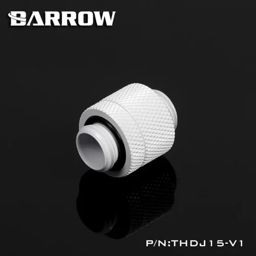 Barrow Putih Hitam Perak Emas G1 / 4 "Laki-laki Ke Laki-laki Konektor Rotary/Extenders (15-16.5Mm) PC Sistem Pendingin Air THDJ15-V1