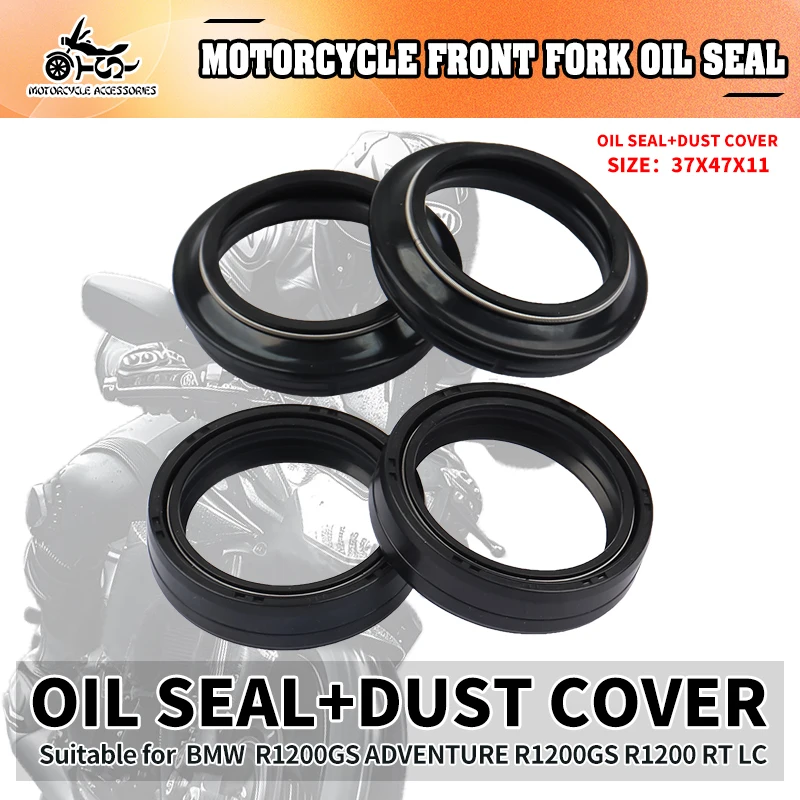 

SJ Motorcycle Acccessorie Dust Seal For BMW R1200GS R1200GS ADVENTURE R1200 RT LC Front Fork Suspension Protection Dust Oil Seal