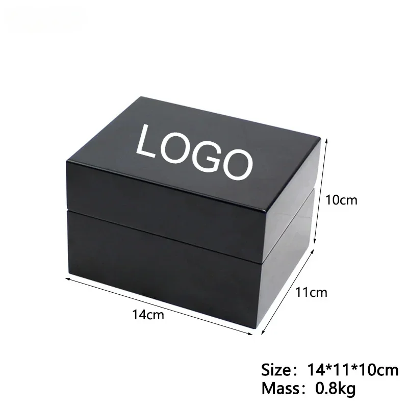 PU Leather Interior Smooth Surface Special Wood Watch Box Custom Logo Watch Display Case Watch Boxes and Packaging Present Box