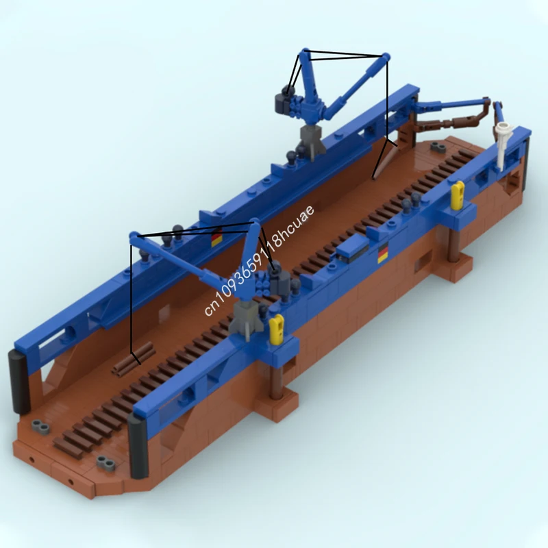 

534pcs MOC Floating Dock CSM014 Boat Building Blocks STEM Educational Constructing Plastic Educational Christmas toy Gift