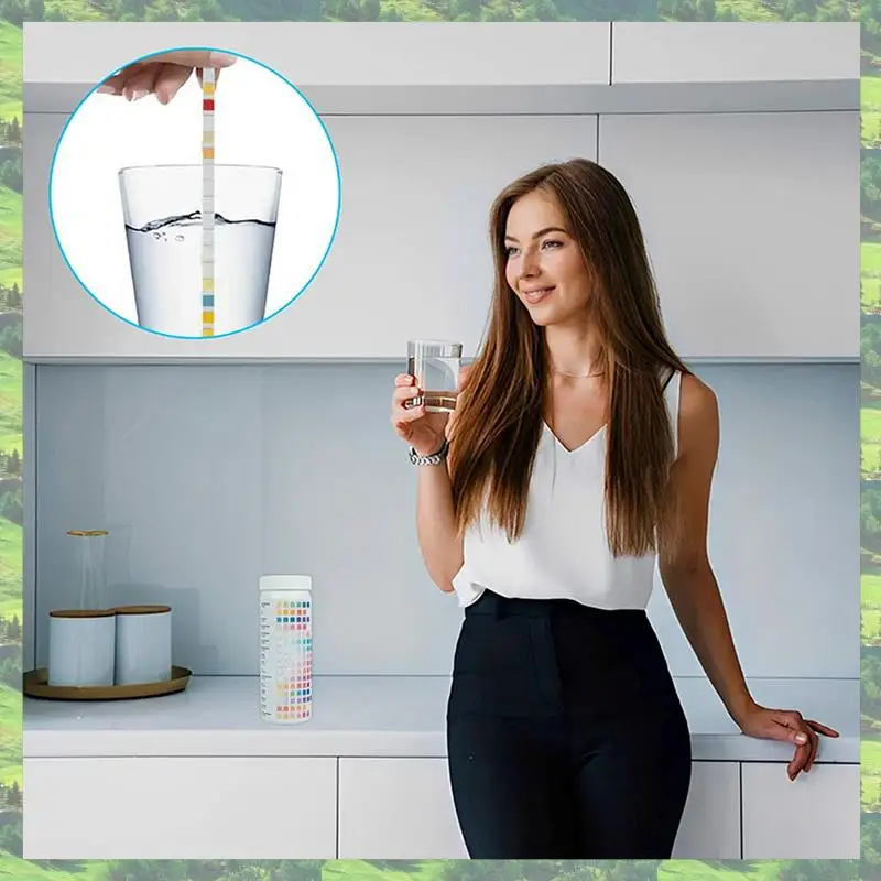 

A59Z-16 In 1 Premium Drinking Water Test Kit,For Drink Water,200 Strips Accurate Water Test Strips Water,For Hardness PH Lead