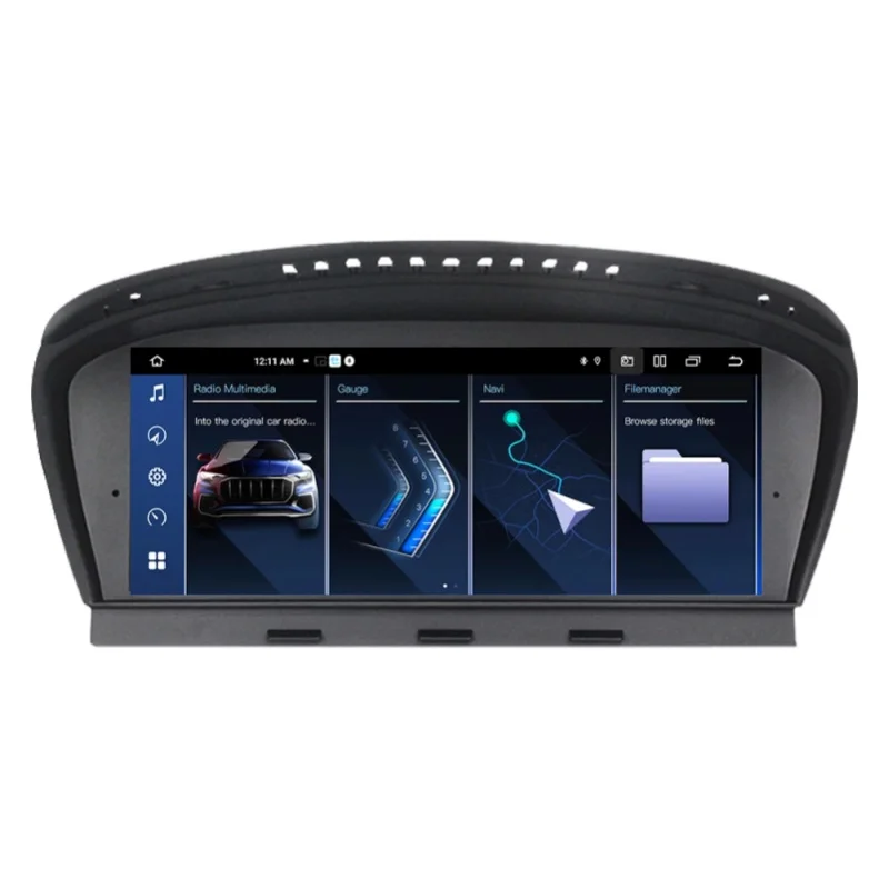 EU-Lagerbestand Autoradio Multimedia-Player für BMW 5er/3er Serie E60 E61 E63 E64 E90 E91 E92 2004-2012 Kabelloses CarPlay Android Auto BT 4G DSP WIFI Plug and Play