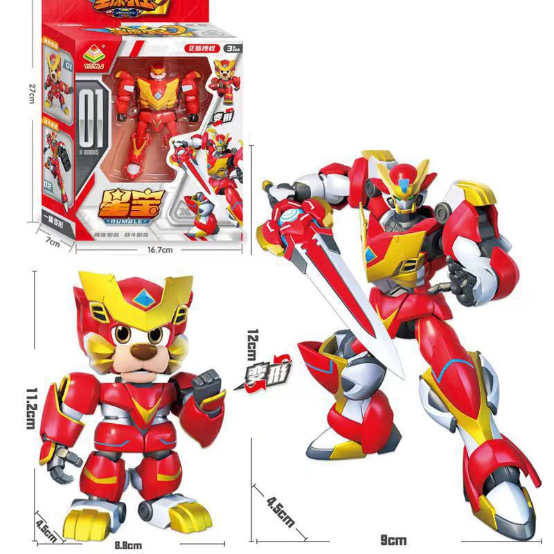 New anime action transformation robot children\'s toy holiday gift