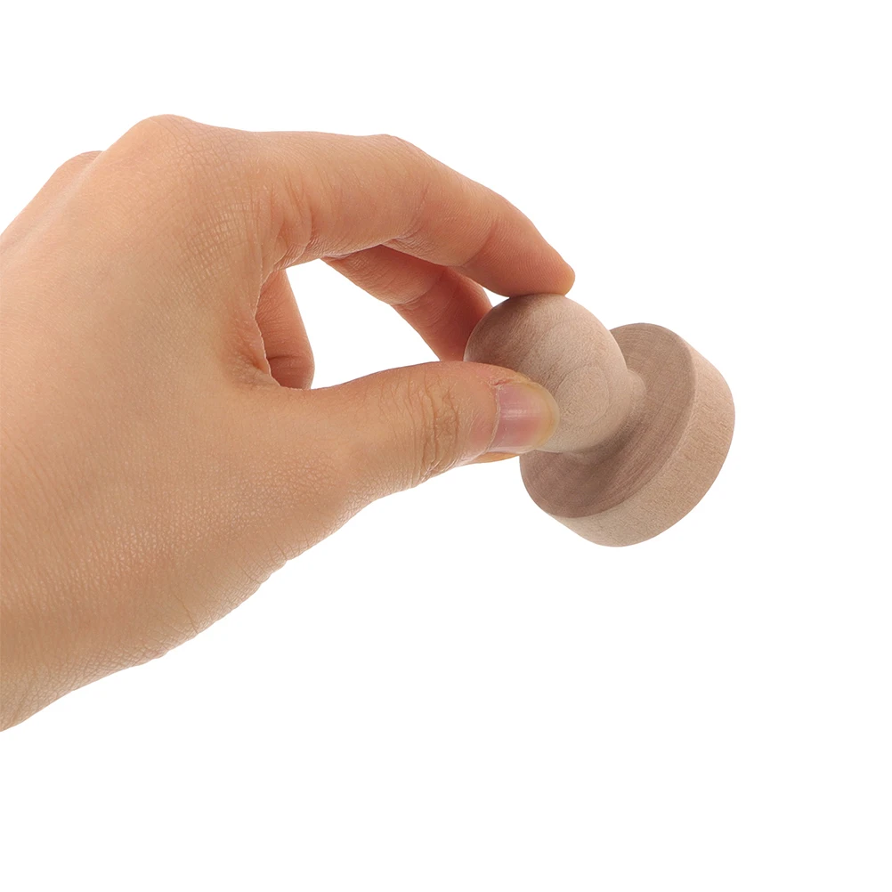 

3Pcs Solid Wood Round Stamp Handles Comfortable Grip DIY Crafting Scrapbooking Embossing Stamp Block Stamper Wood Block Stamps