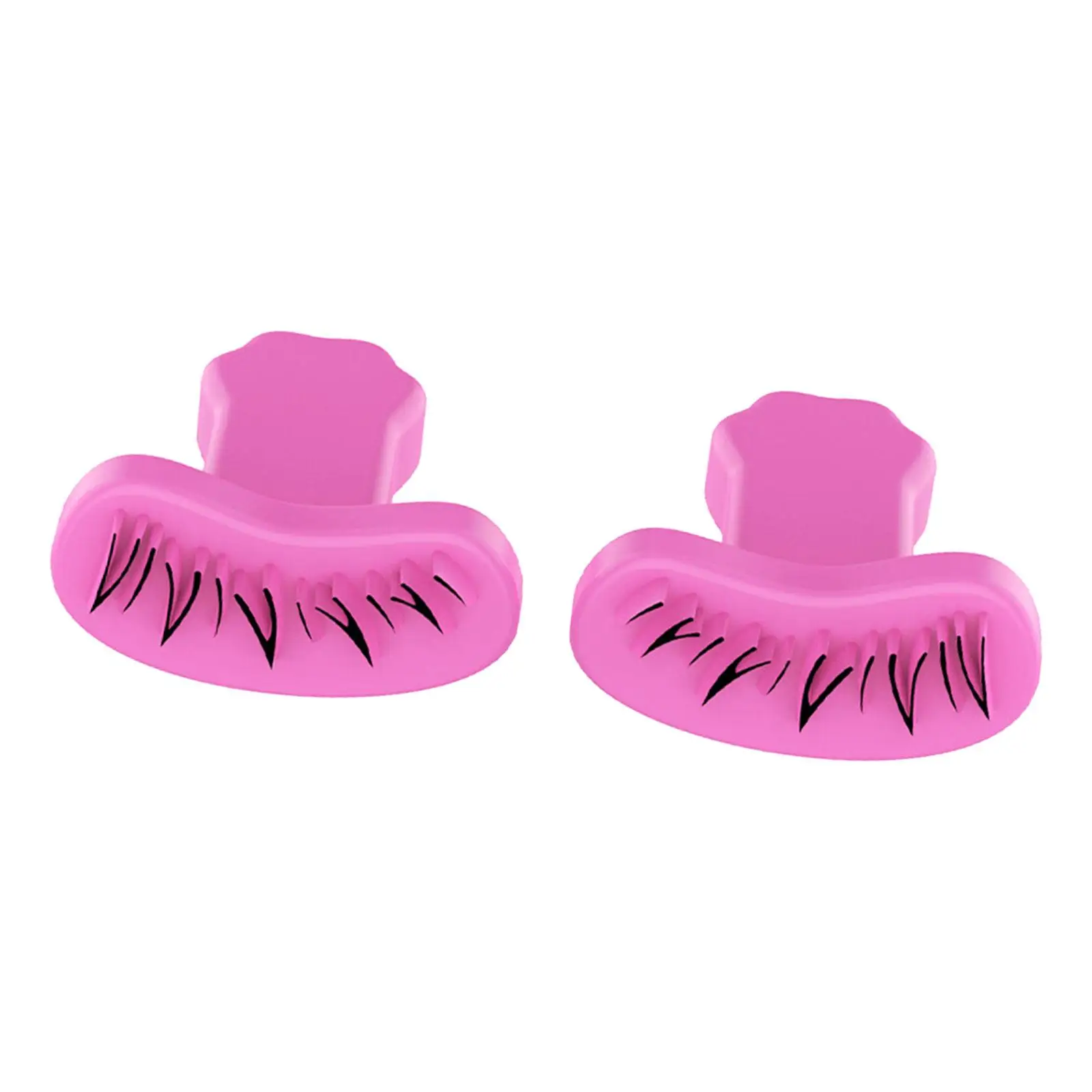 Lower Eyelash Stamps Tool Black Shade Silica Gel Stencil for Transparent Eyelash Glue and Makeup