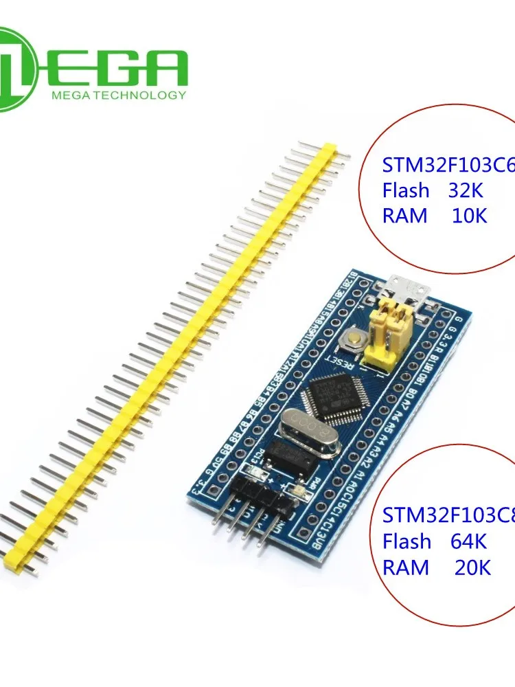 STM32F103C6T6 STM32F103C8T6 ramię STM32 minimalny System płyta modułu rozwojowego typ-c — zdjęcie 2