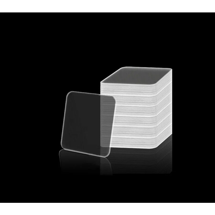 40 شريط مربع شفاف مزدوج الجوانب، وسادات لاصقة من الجل ذاتية اللصق مقاومة للماء وقابلة للإزالة، شفافة يمكنك صنعها بنفسك حرفية 30 مم ×