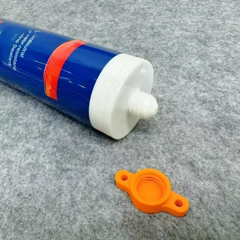 2PCS Sealant Nozzle Cleaner Cap Prevents Drying for Glass Caulk Tubes Standard Size DIY Tool 2030