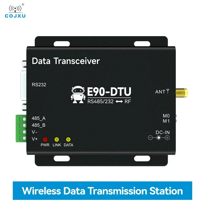 

E90-DTU (2G4HD12) Беспроводной приемопередатчик 2,4 ГГц 12 дБм Модуль Беспроводная станция передачи данных RS485 RS232 Промышленный модем