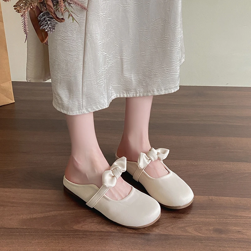Ladies' Enclosed - Toe Mules, Women's Summer Slip  Ons, Lazy  Style Shoes
