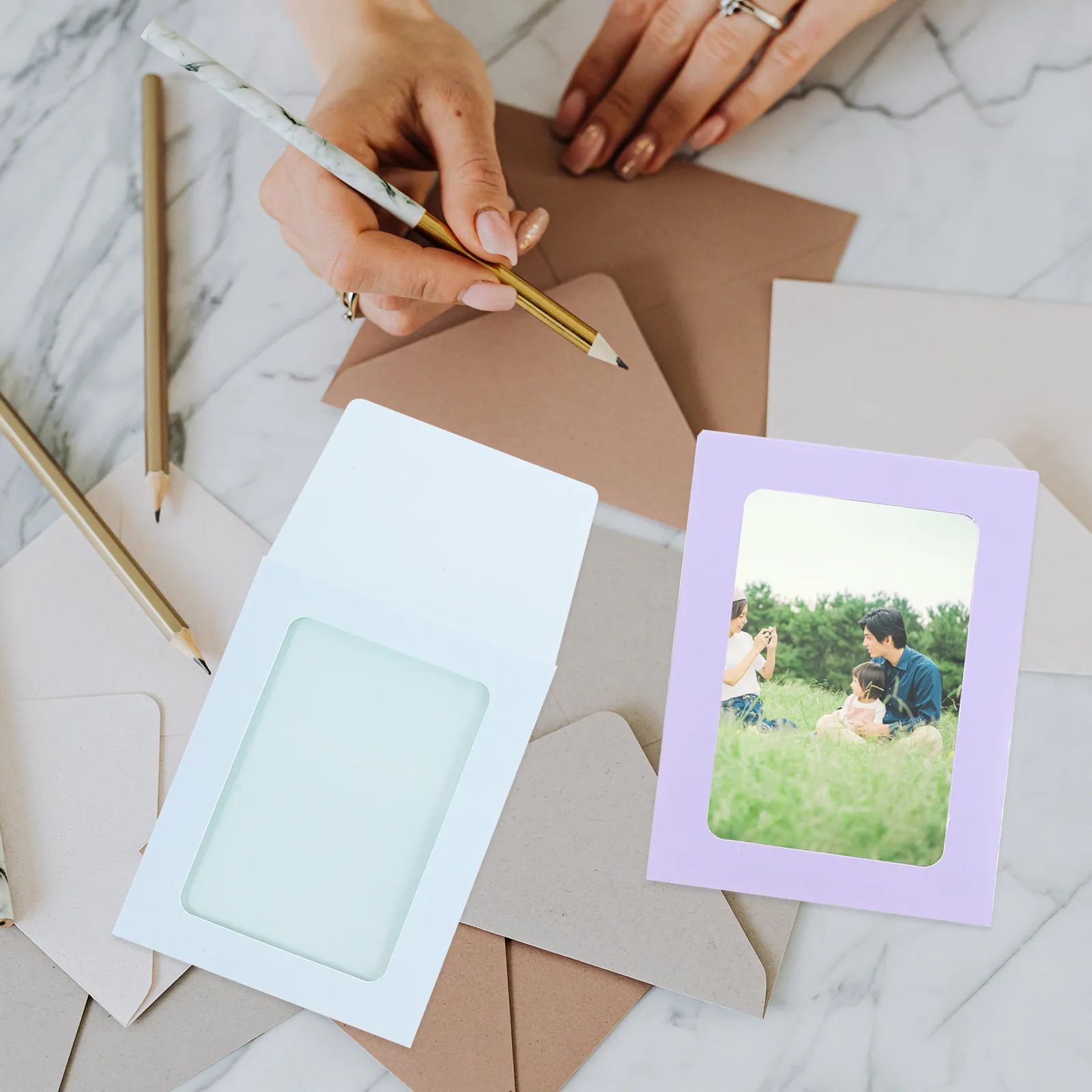 

50Pcs Simple Style Transparent Card Envelopes for Trading Cards Basketball Baseball Volleyball Game Cards Photos Display Easy